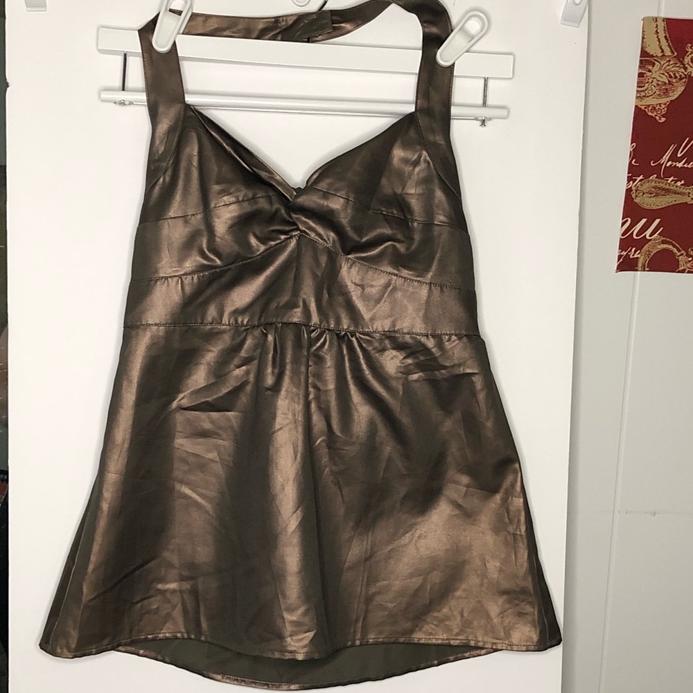 American eagle halter top copper size s